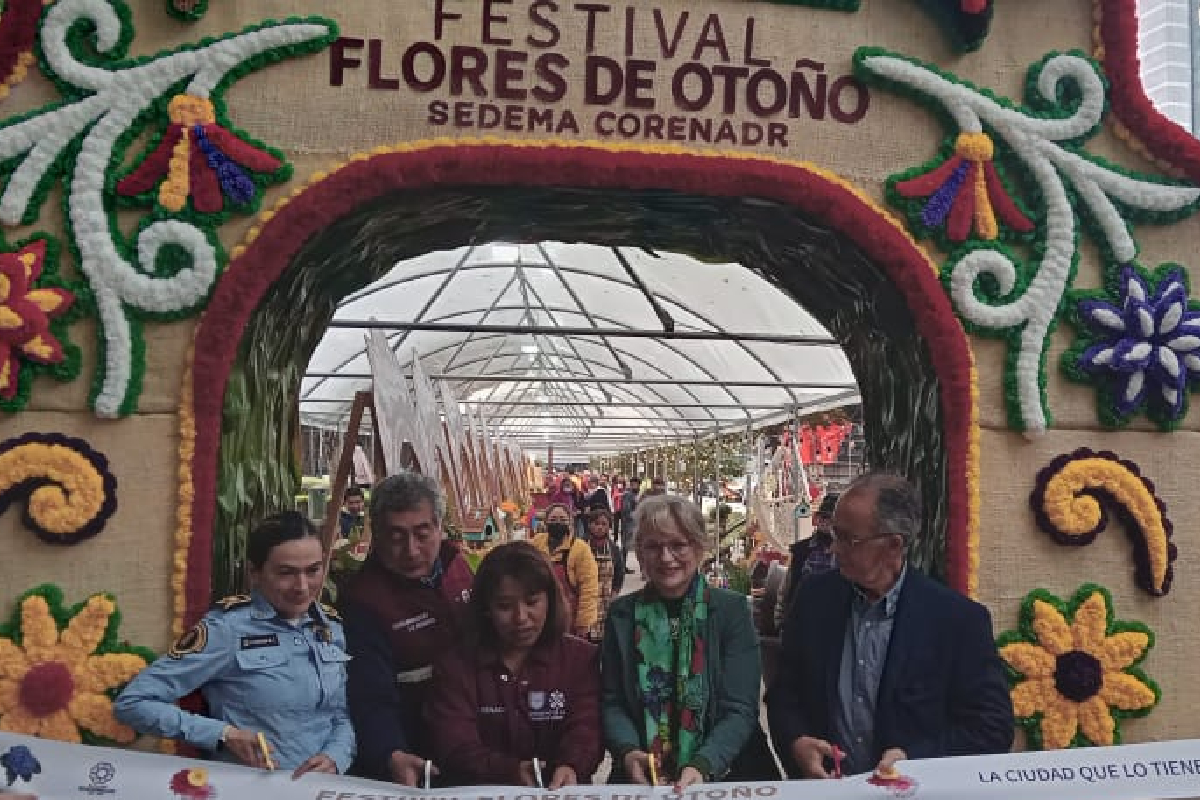 Inauguran Festival Flores de Otoño en Reforma para apoyar a productores e impulsar el turismo de la capital