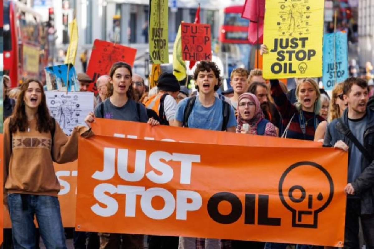 Activistas de Just Stop Oil en redes realizaron una encuesta para saber cuál podría ser la próxima obra o lugar para protestar en contra del cambio climático