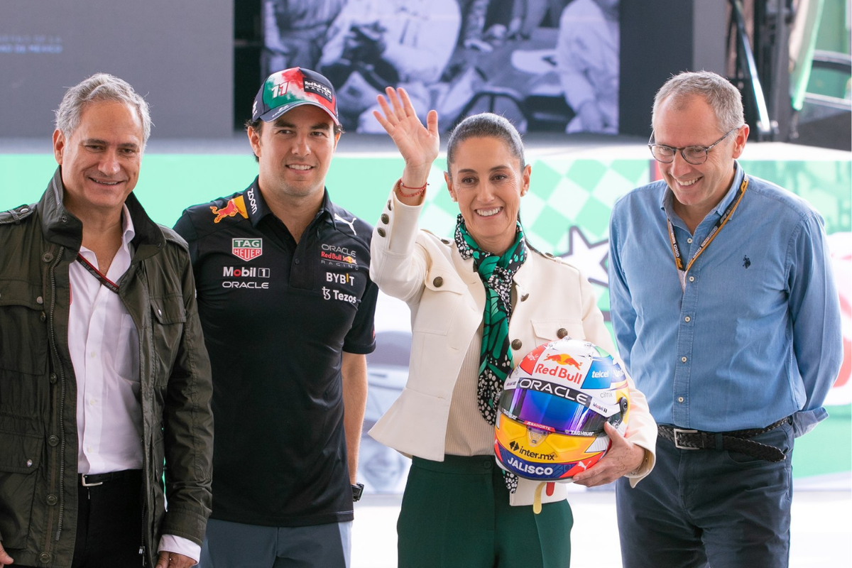 Foto: Twitter/ @Claudiashein | Renueva acuerdo la Fórmula 1 con México