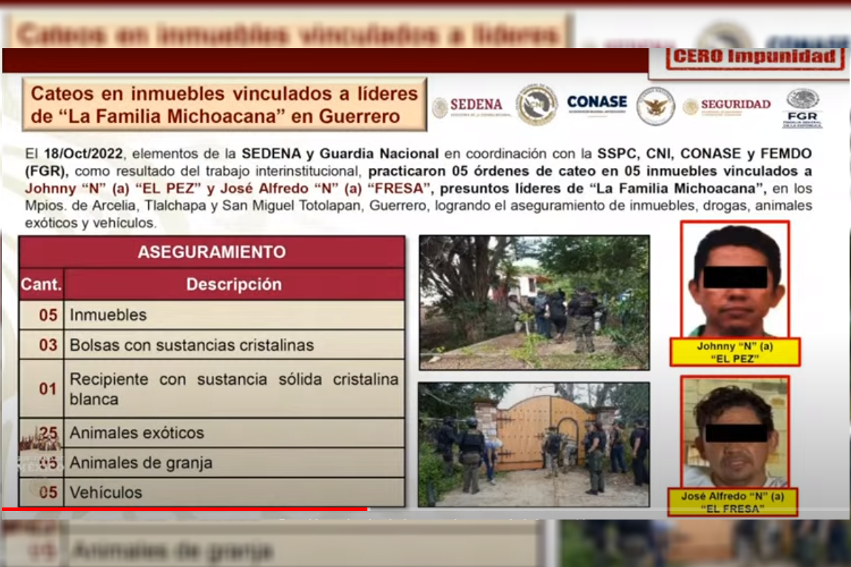 La SSPC informó que la Familia Michoacana intentó atribuir la masacre en San Miguel Tototalpan a otro grupo.