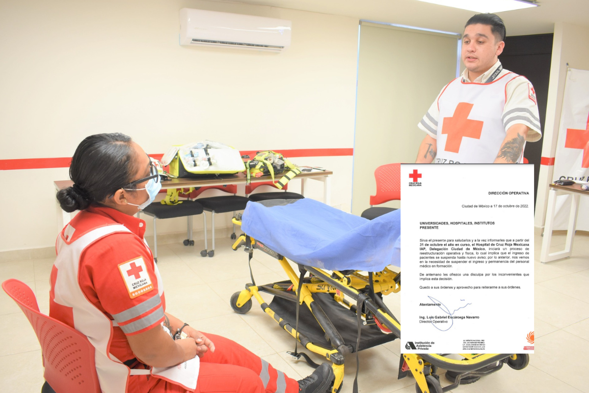 Foto: Twitter/ @CruzRoja_MX | Hospital de Cruz Roja no recibirá pacientes a partir del 31 de octubre y despiden personal