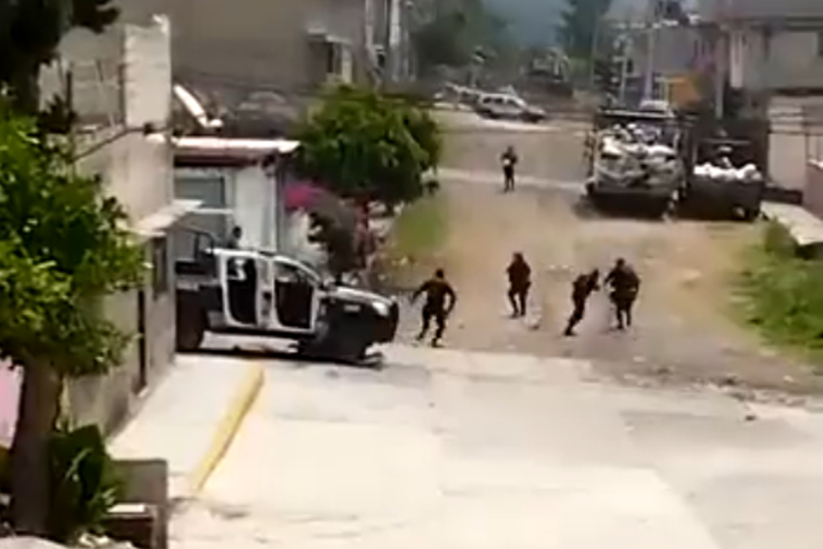 Captan balacera entre policías y delincuentes, en Ecatepec.