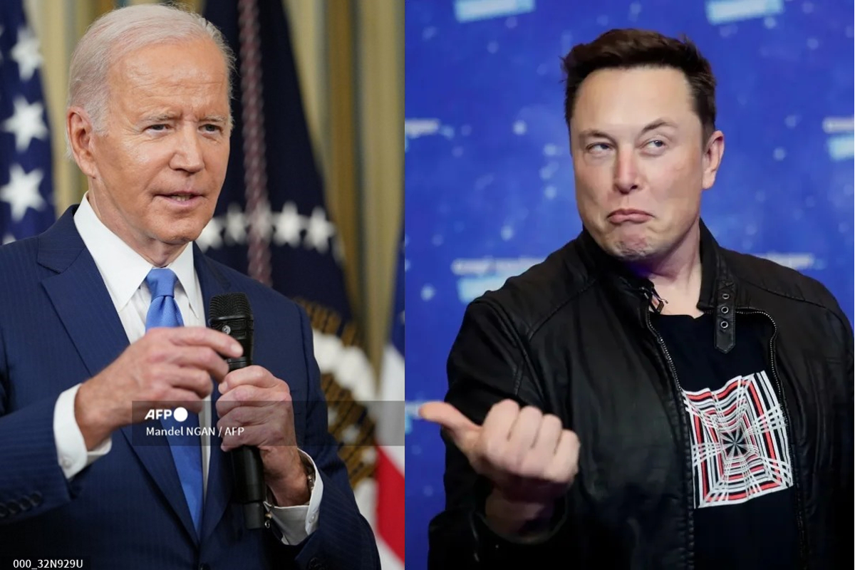 AFP | Joe Biden, presidente de EU (izquierda) y Elon Musk (derecha)