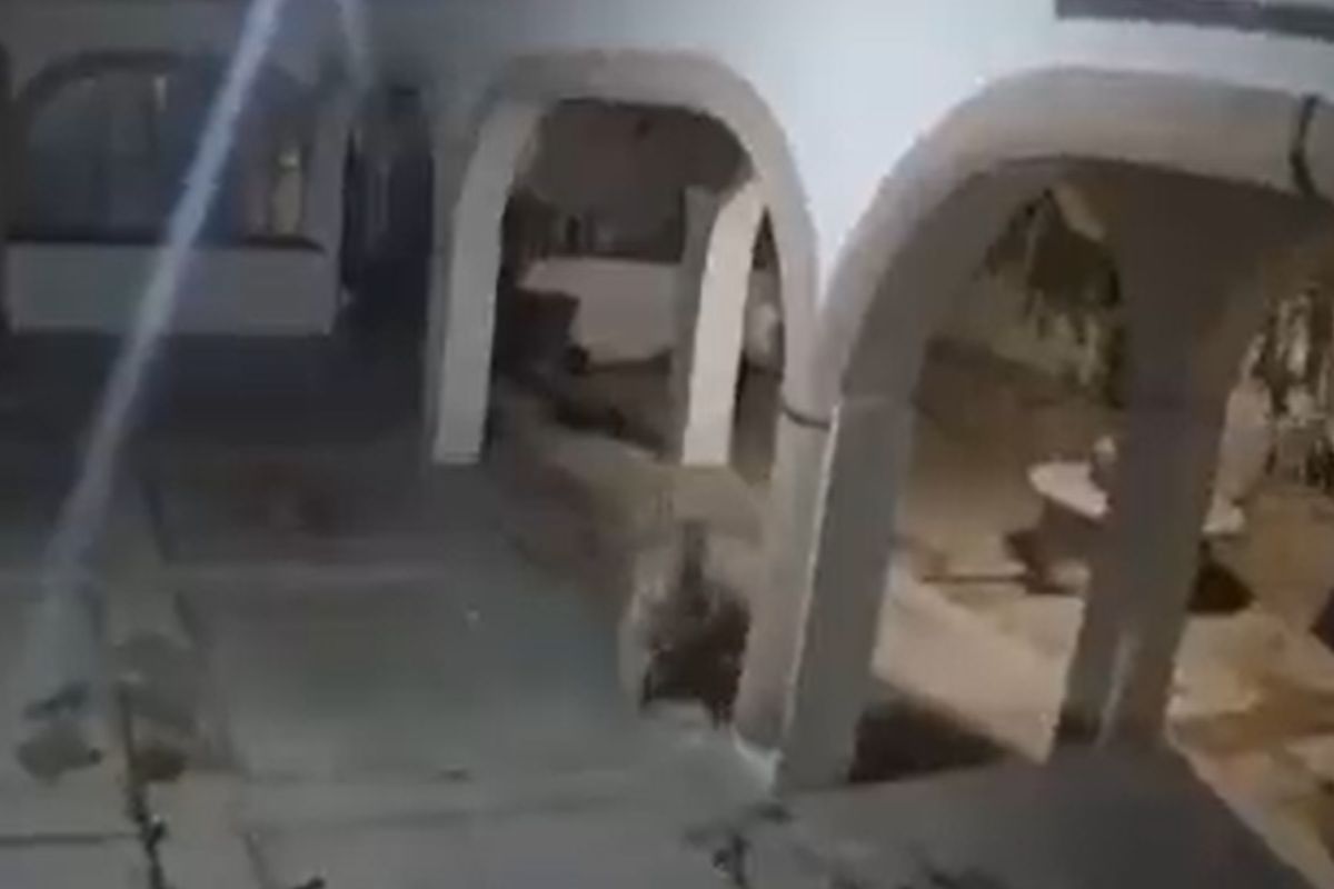 Foto:Captura de pantalla|¡Qué miedo! Captan en video sismo en Hermosillo, Sonora