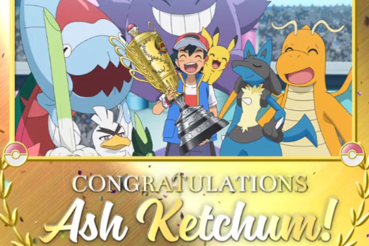 Foto:Captura de pantalla|¡Al fin! Después de 25 años Ash Ketchum se convierte en el Campeón Mundial de Pokemón