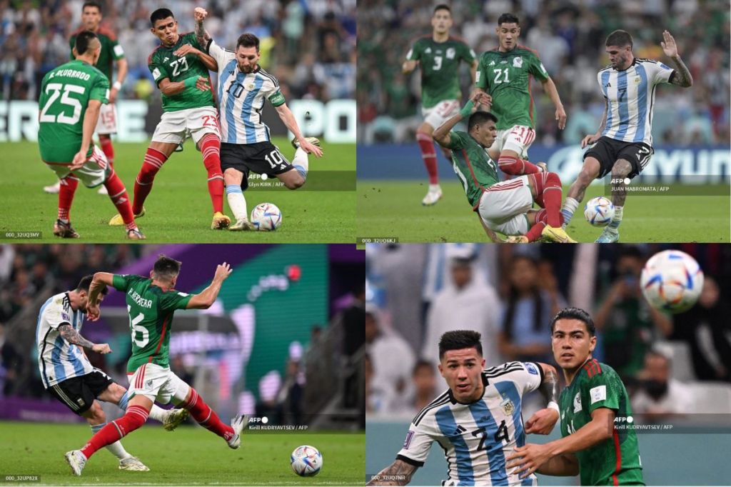 Foto:AFP|México pierde con Argentina y queda aborde de la eliminación en Qatar 2022