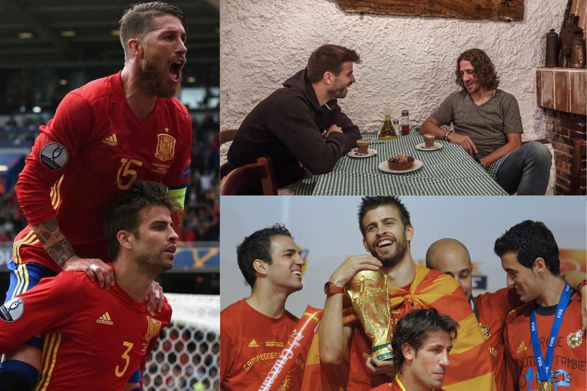 Foto:Twitter/@SergioRamos @Carles5puyol @fifaworldcup_es|Así reaccionó el mundo del futbol al retiro de Gerard Piqué
