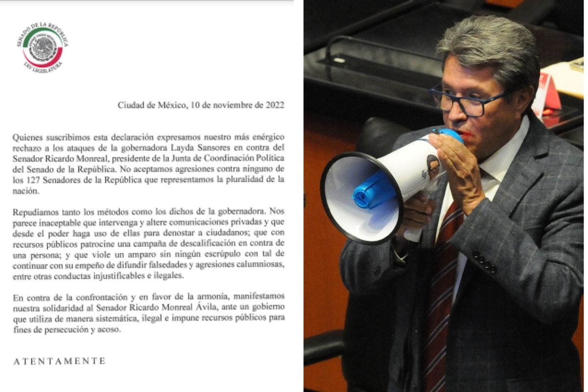 Foto:Cuartoscuro|Cierran filas 87 senadores con Monreal; condenan comportamiento de Layda Sansores