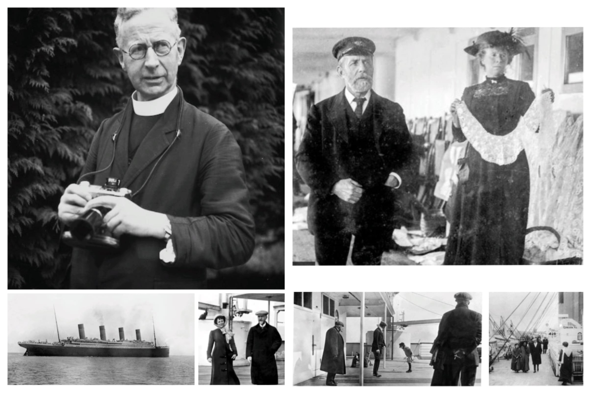 Él es Francis Browne, el sacerdotisita que fotografió el interior del Titanic, antes de que este chocara contra un iceberg