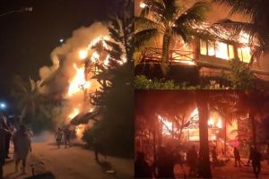 VIDEOS: Se incendian hoteles en Isla Holbox, hay un herido. Noticias en tiempo real