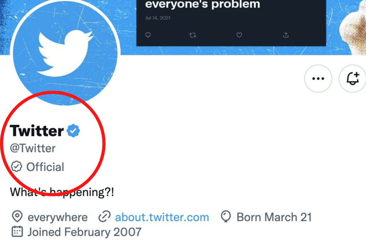 Fotos: Twitter/ @esthercrawford | ¿Qué es la “verificación oficial” que está causando revuelo en Twitter?