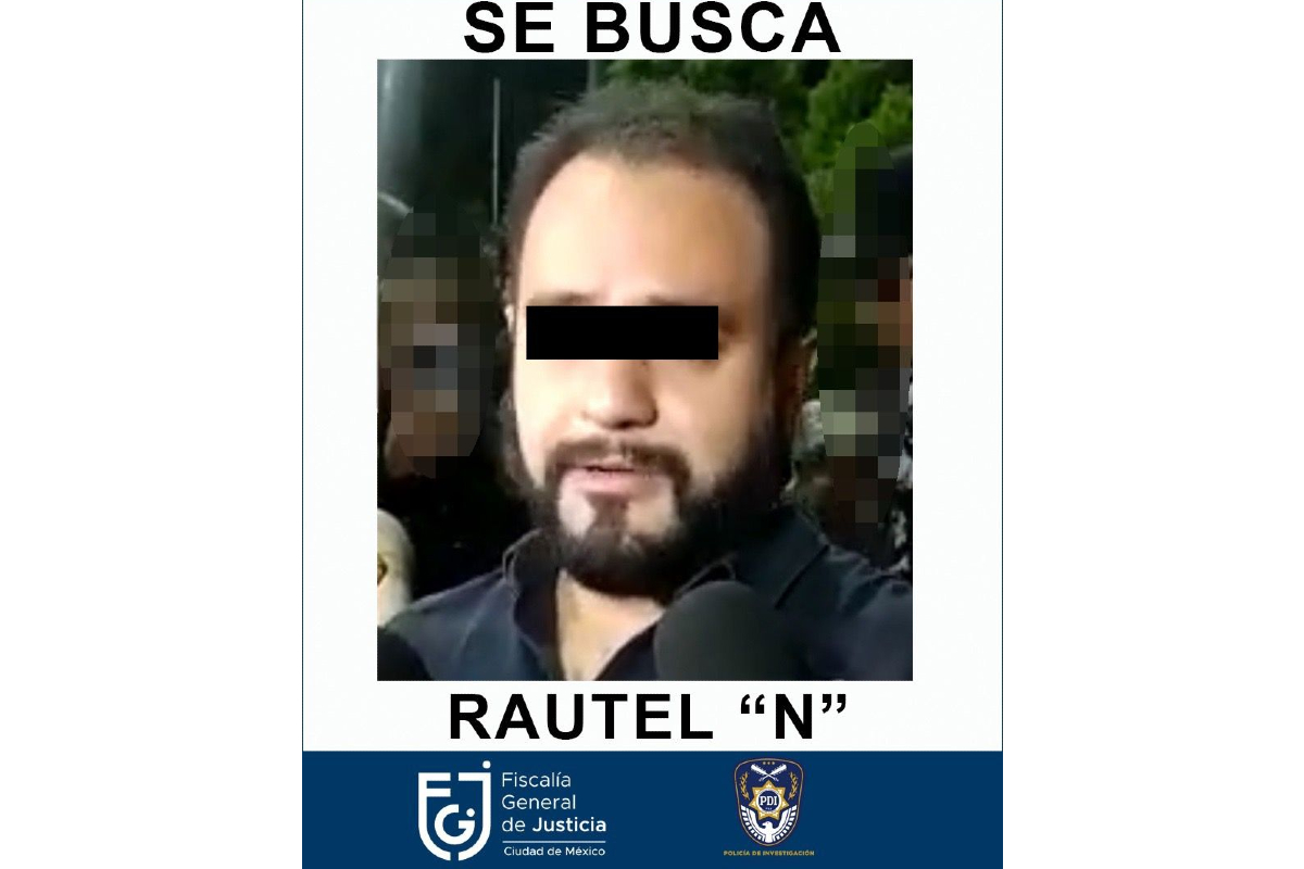 Fiscalía CDMX | Rautel N, presunto implicado en el feminicidio de Ariadna Fernanda.
