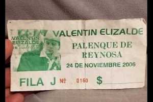 Recuerdan a Valentín Elizalde con foto del boleto de su último show. Noticias en tiempo real