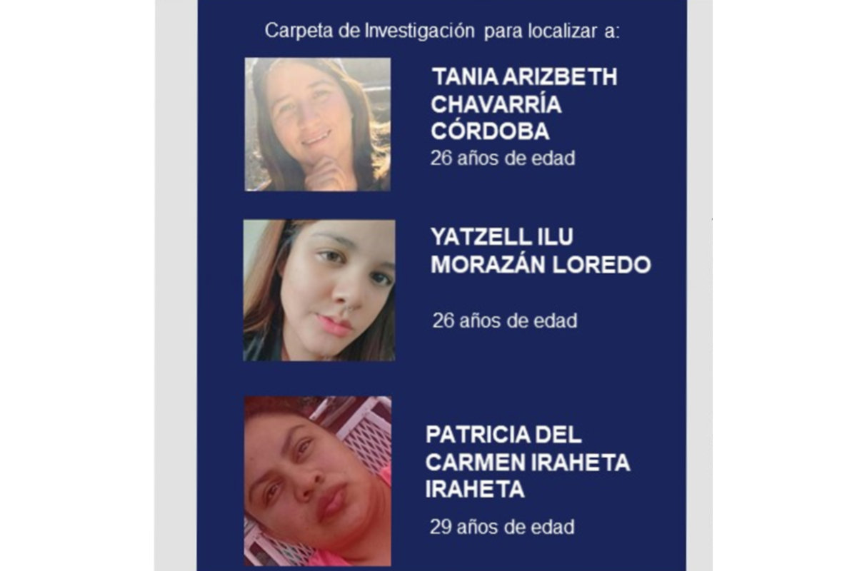 Fiscalía SLP | Reportan desaparición de tres mujeres tras acudir a bar en San Luis Potosí.