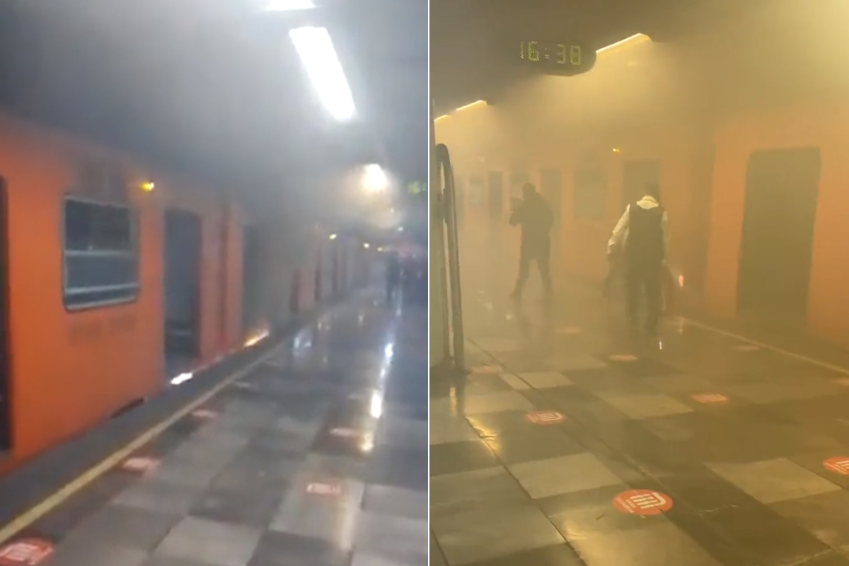 Reportan humo en estación Guerrero de la Línea B del Metro.