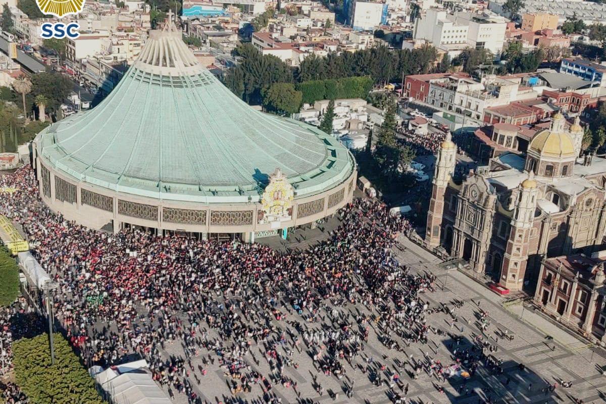 SSC | Arriban más de 44 mil feligreses a la Basílica de Guadalupe.