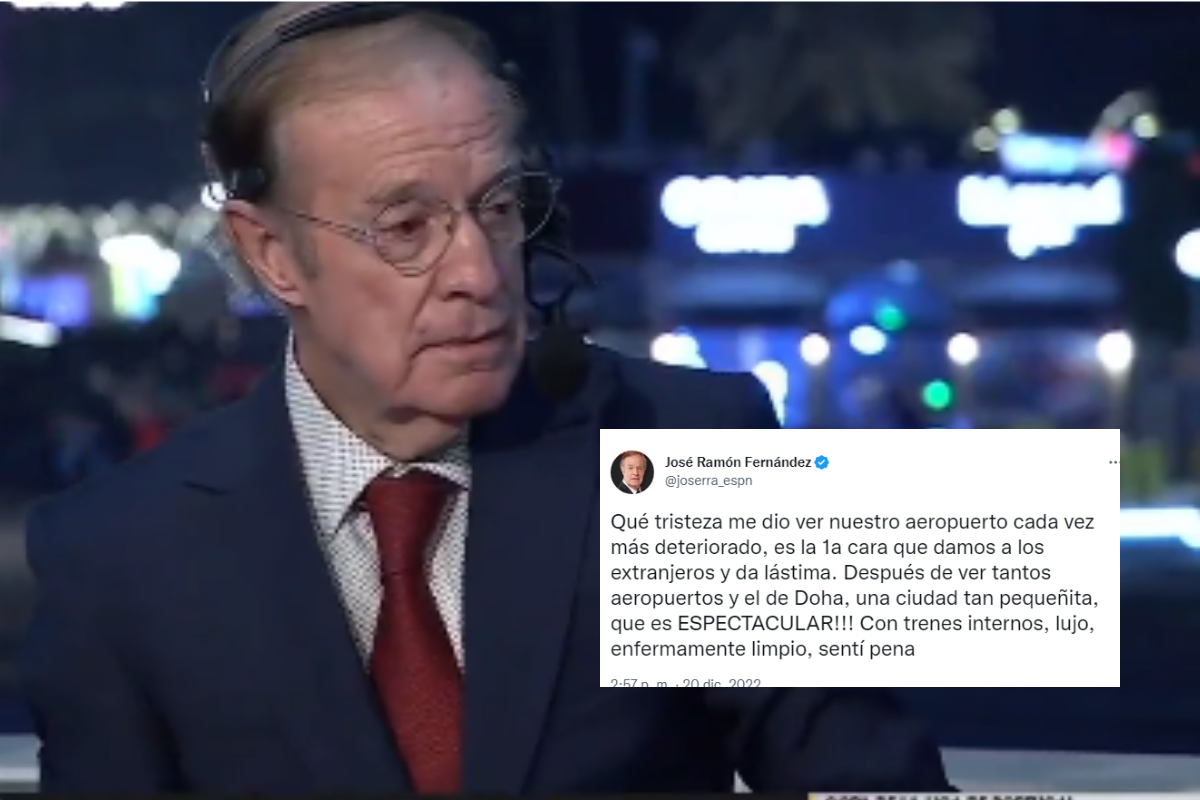 Foto:Captura de pantalla|“Sentí Pena” José Ramón Fernández critica el AICM tras su regreso de Qatar