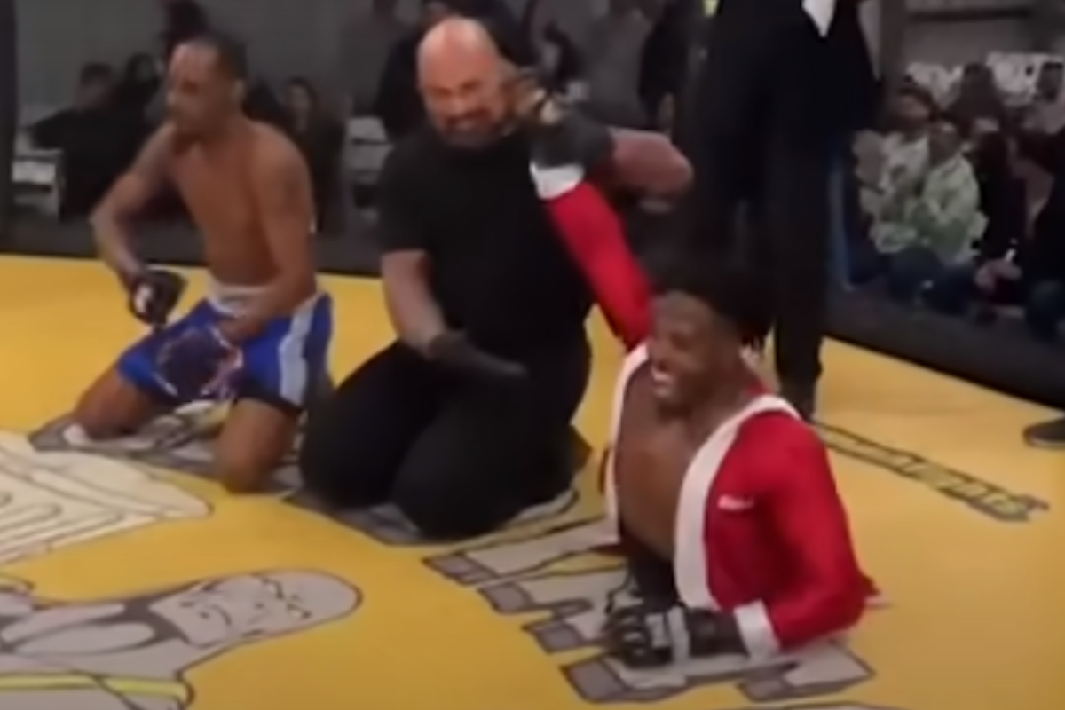Foto:Captura de pantalla|¡Increíble! Luchador sin piernas debuta con una victoria en la MMA