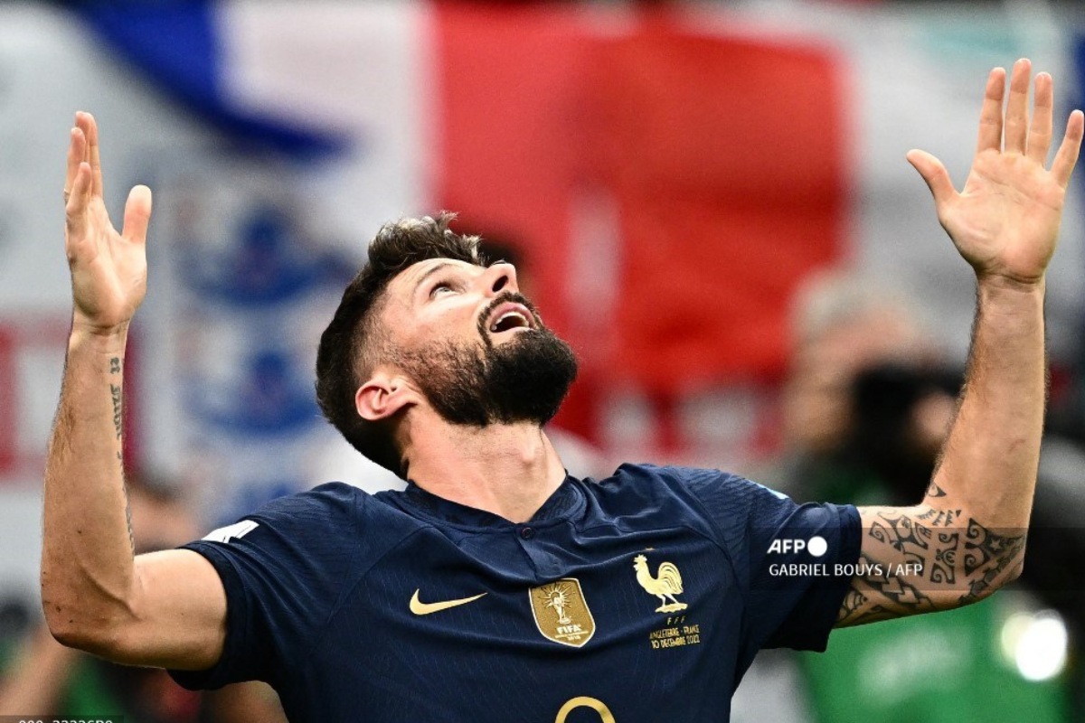Foto:AFP|Francia se impone sobre Inglaterra y consigue su pase a semifinales del Mundial de Qatar 2022
