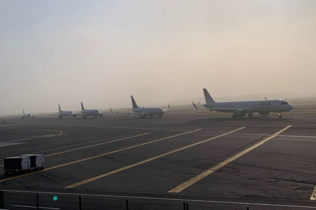 Foto:Cuartoscuro|Tras banco de niebla el AICM reanuda operaciones de aterrizaje