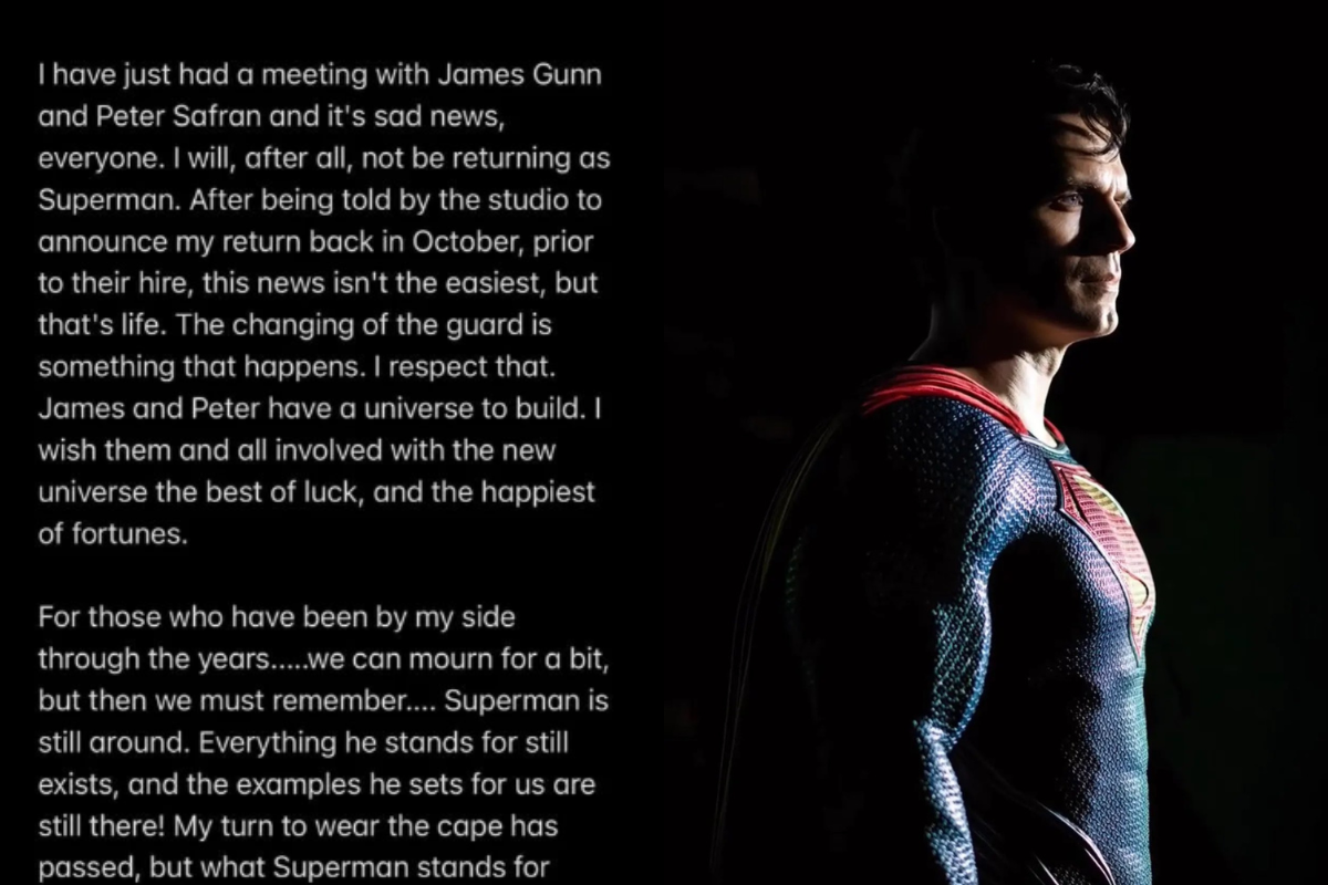 Foto:Redes sociales|¡Y se marchó! Henry Cavill anuncia que dejará de ser “Superman”