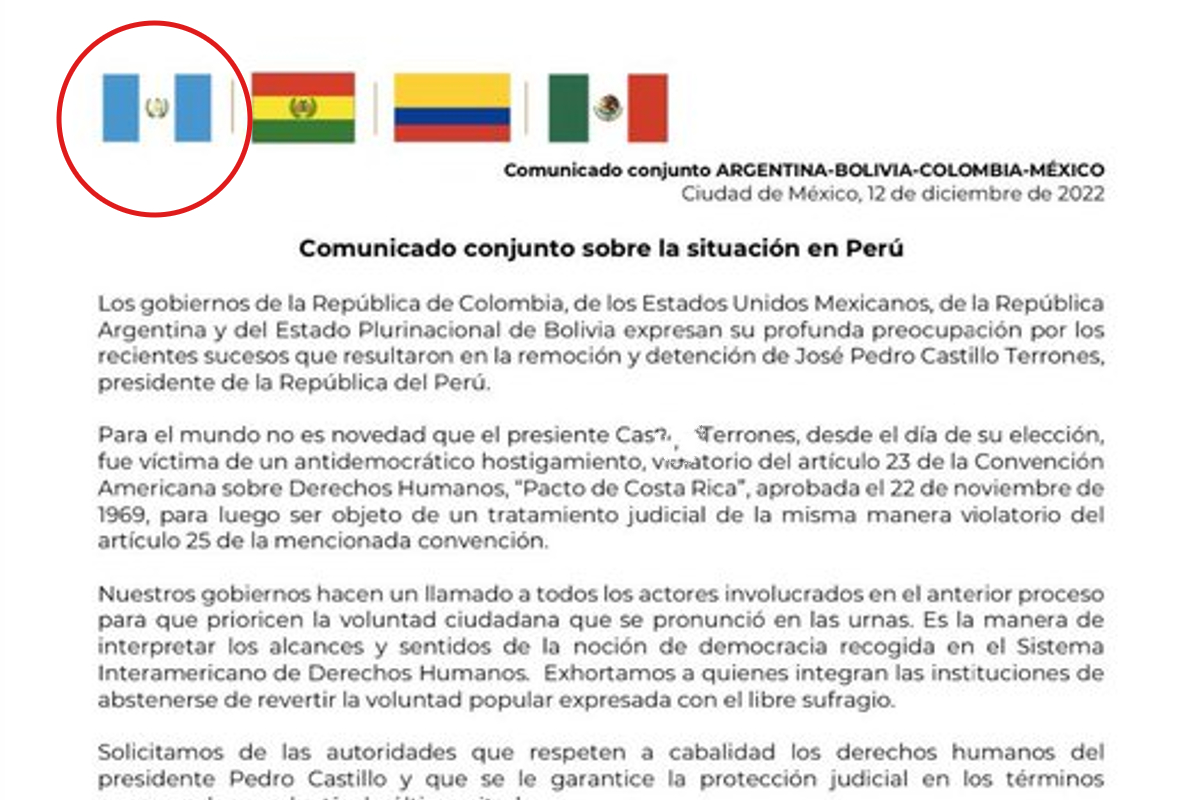 captura | Confunden bandera de Argentina con la de Guatemala.