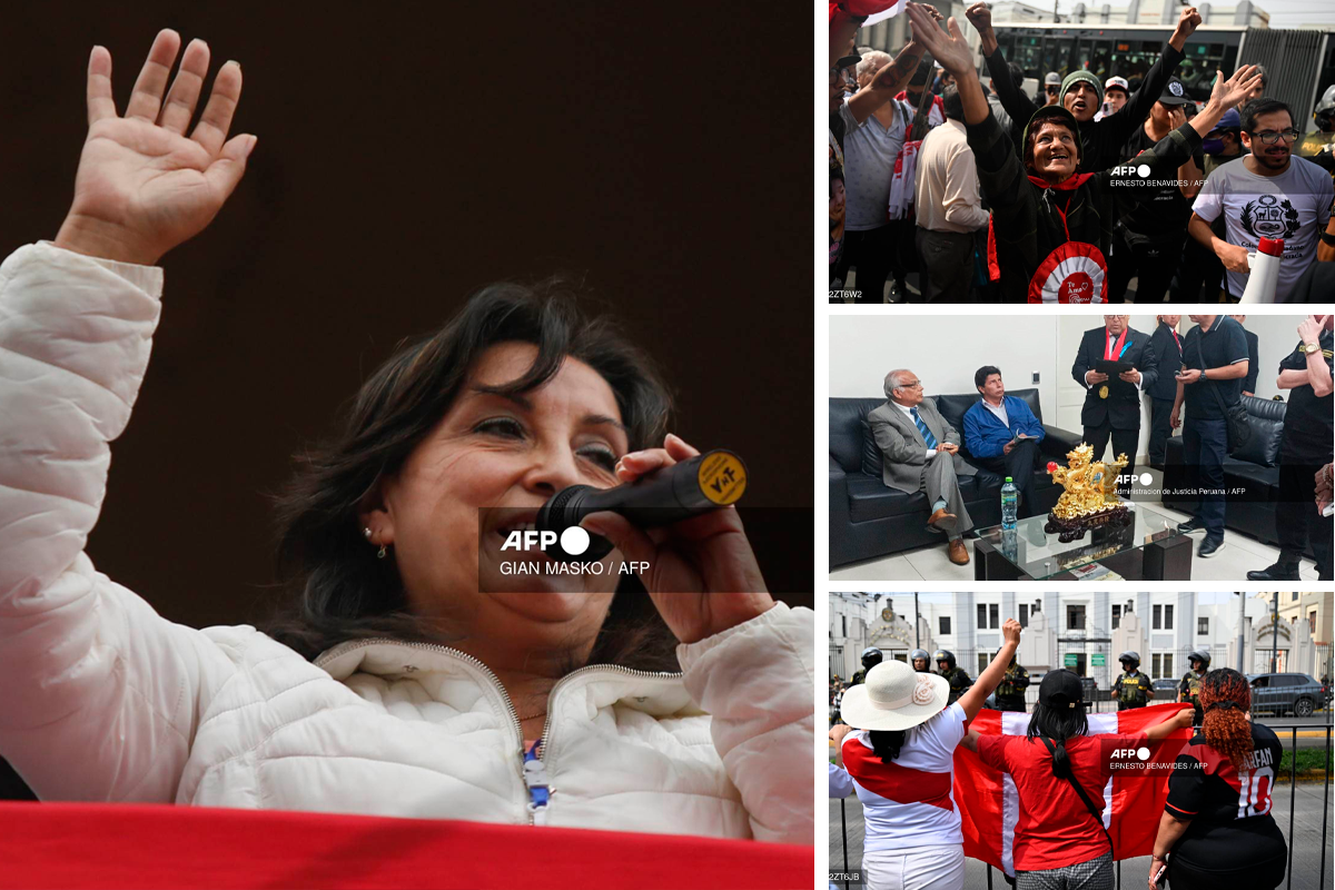 Fotos: AFP | Diana Boluarte tomó protesta como presidenta constitucional de Perú.