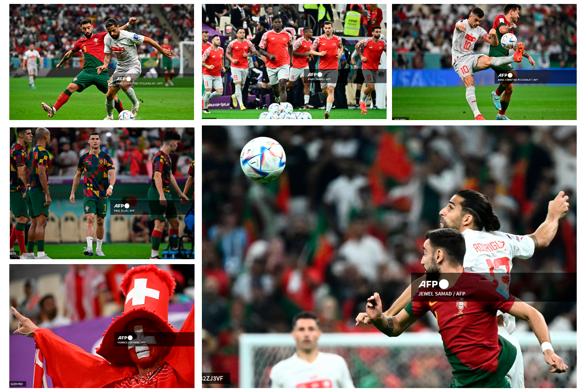 Fotos AFP | Las selecciones de Portugal y Suiza para conocer al último clasificado a cuartos de final.