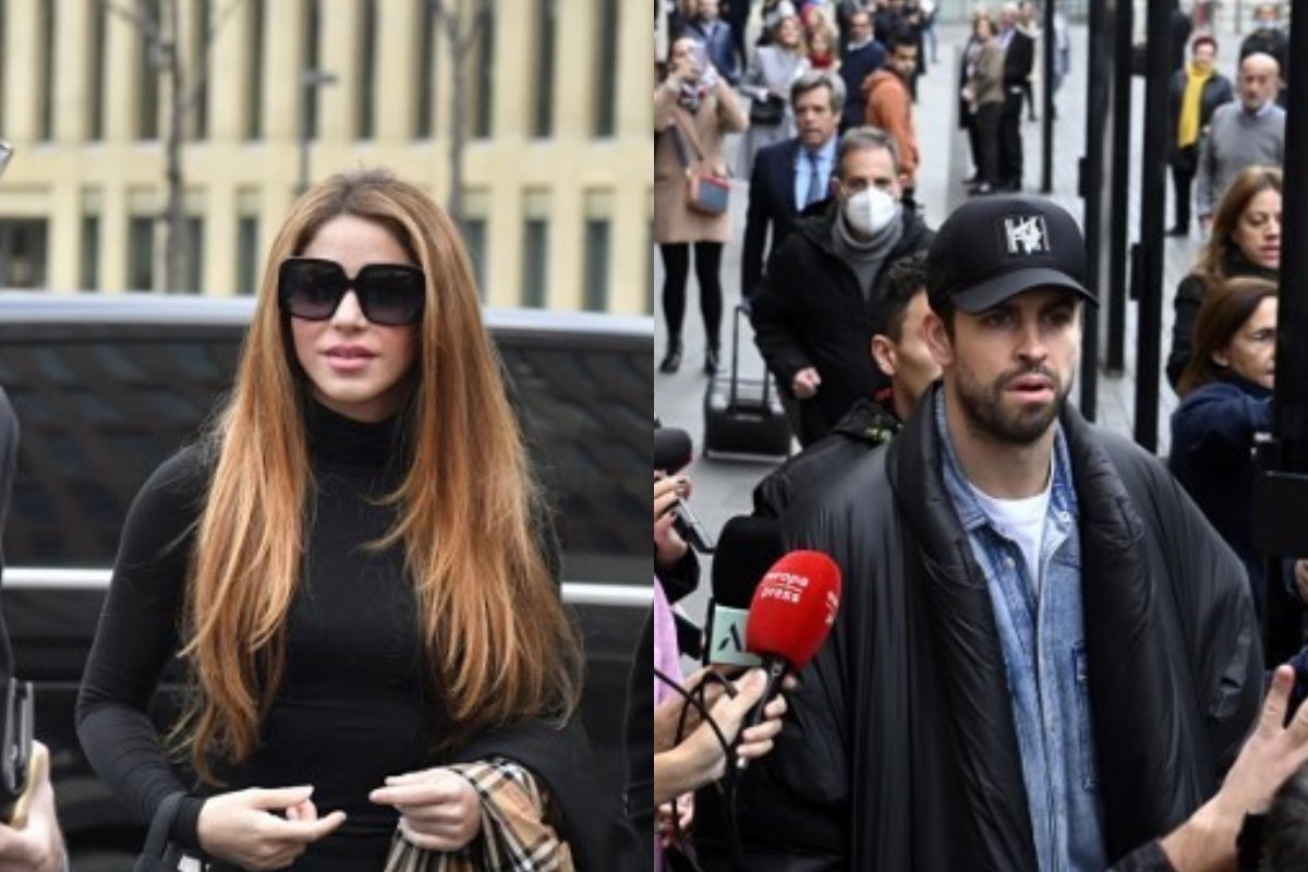 Colombian singer Shakira and Spanish footballer Gerard Pique arrive separately to L'Hospitalet de Llobregat's courthouse, near Barcelona, to ratify their separation request and the agreement on their children's custody. They came out 20 minutes later.