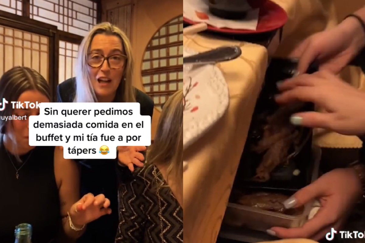 TikTok: How thrifty!  Aunt takes her tuppers to the restaurant to save her leftovers;  goes viral