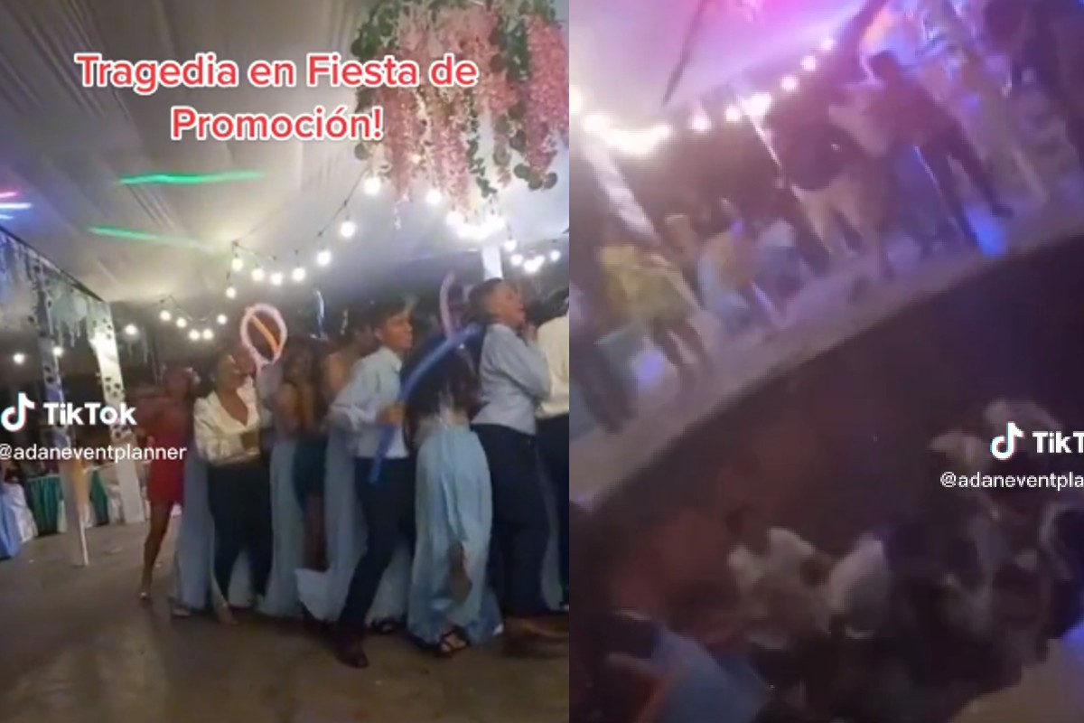 Un grupo de jóvenes cae en un gran socavón durante su festejo de graduación
