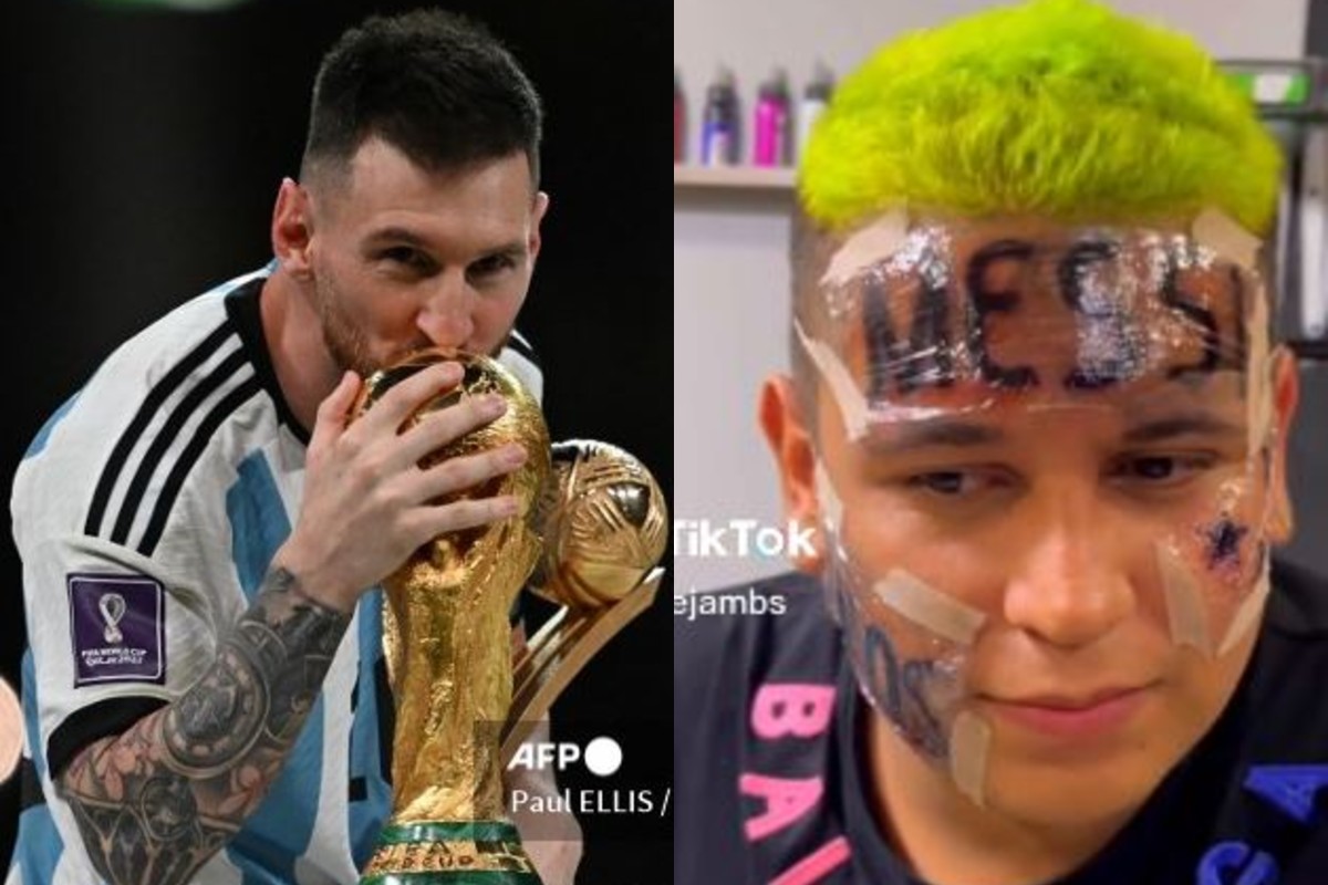 VIDEO.  “I’m not a good example”: Influencer regrets tattooing Messi’s name on his forehead – 24 Hours