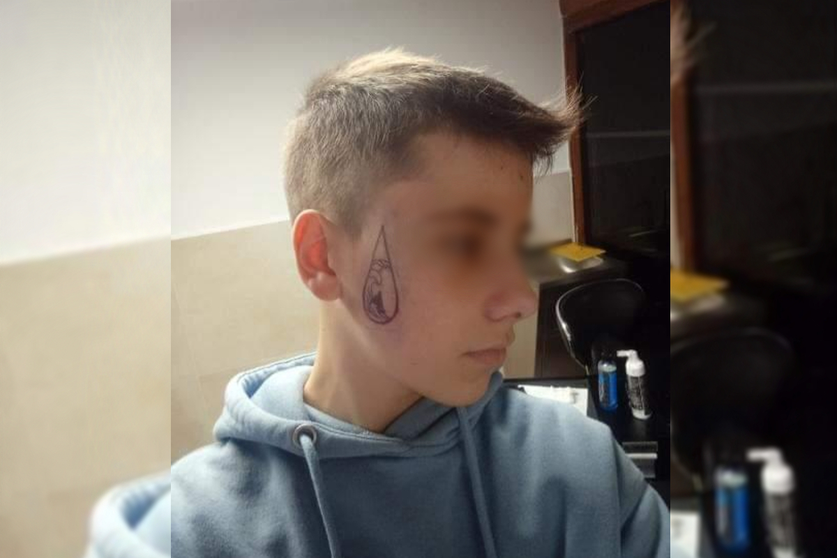 Foto: Twitter @Nicooo0008 | Gazir explicó la polémica sobre el supuesto tatuaje en la cara del niño.