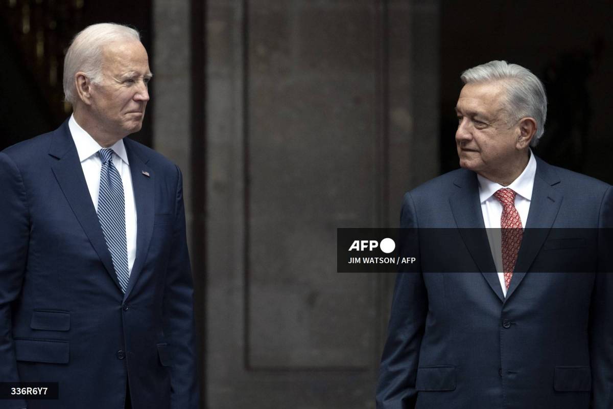 AMLO recibió hoy a Joe Biden en Palacio Nacional para la Cumbre de Líderes.
