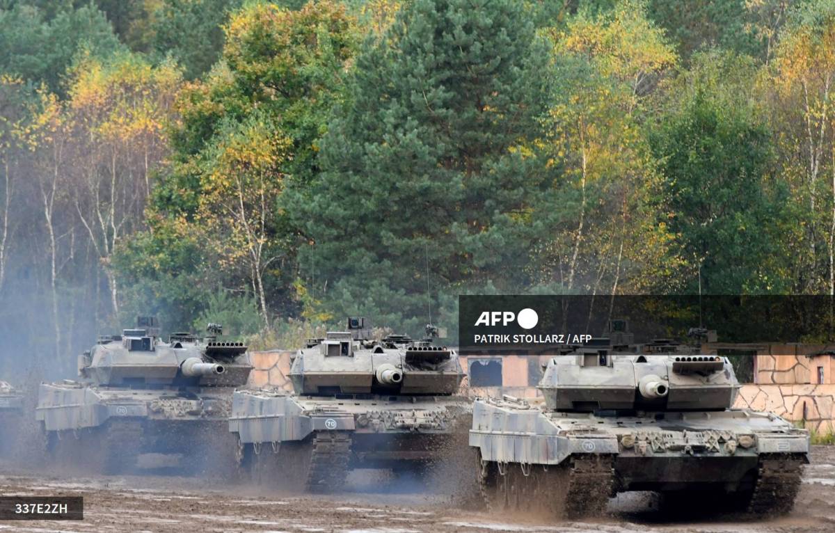 Foto: AFP | El gobierno alemán se encuentra bajo presión para que suministre a Ucrania tanques pesados Leopard.