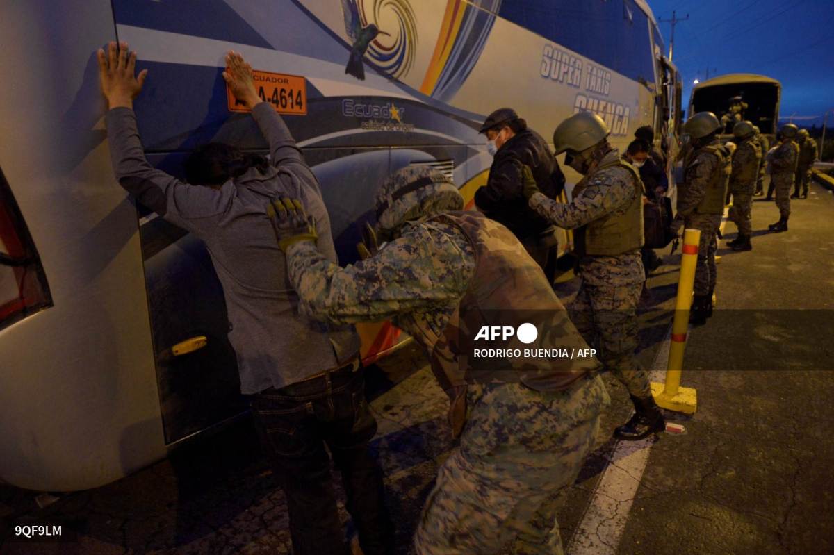 Foto: AFP | Ecuador El gobierno de Lasso sostiene una guerra contra el narcotráfico, que ha derivado en masacres.