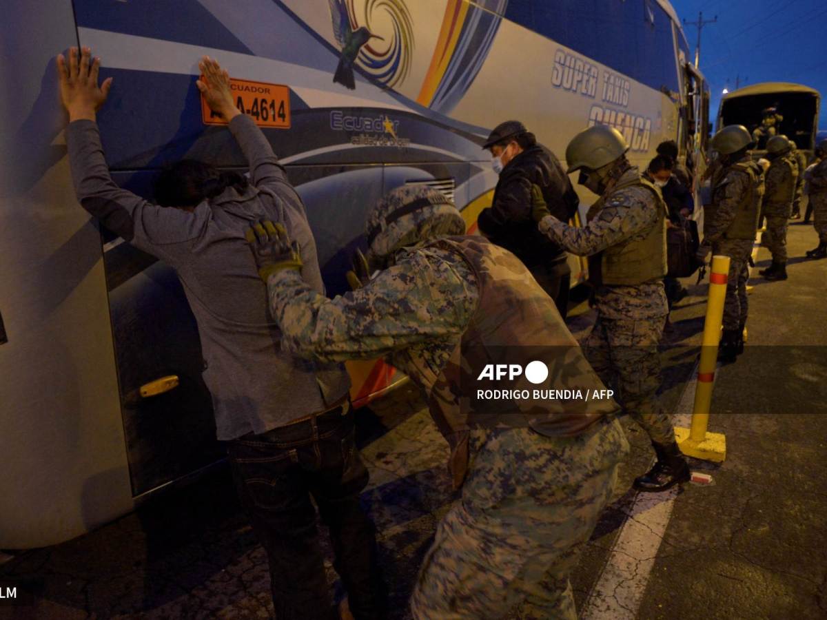 Foto: AFP | Ecuador El gobierno de Lasso sostiene una guerra contra el narcotráfico, que ha derivado en masacres.