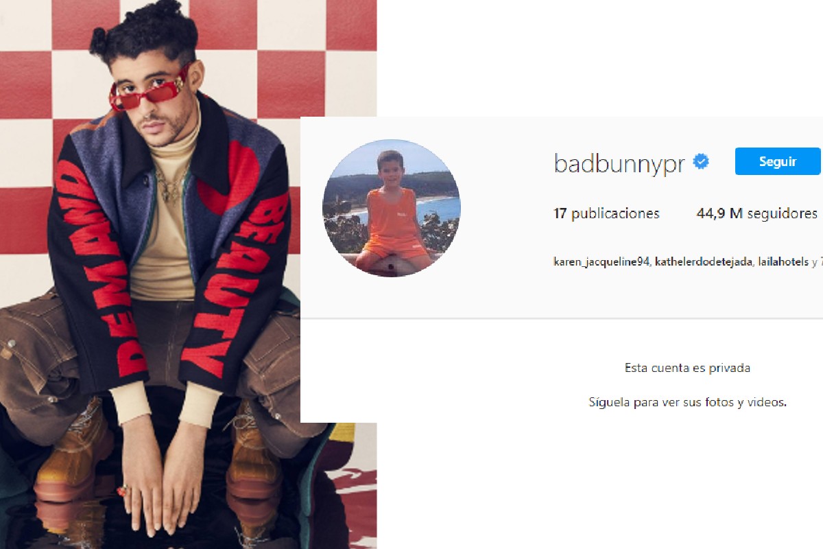 Bad Bunny pone en privado su cuenta de Instagram