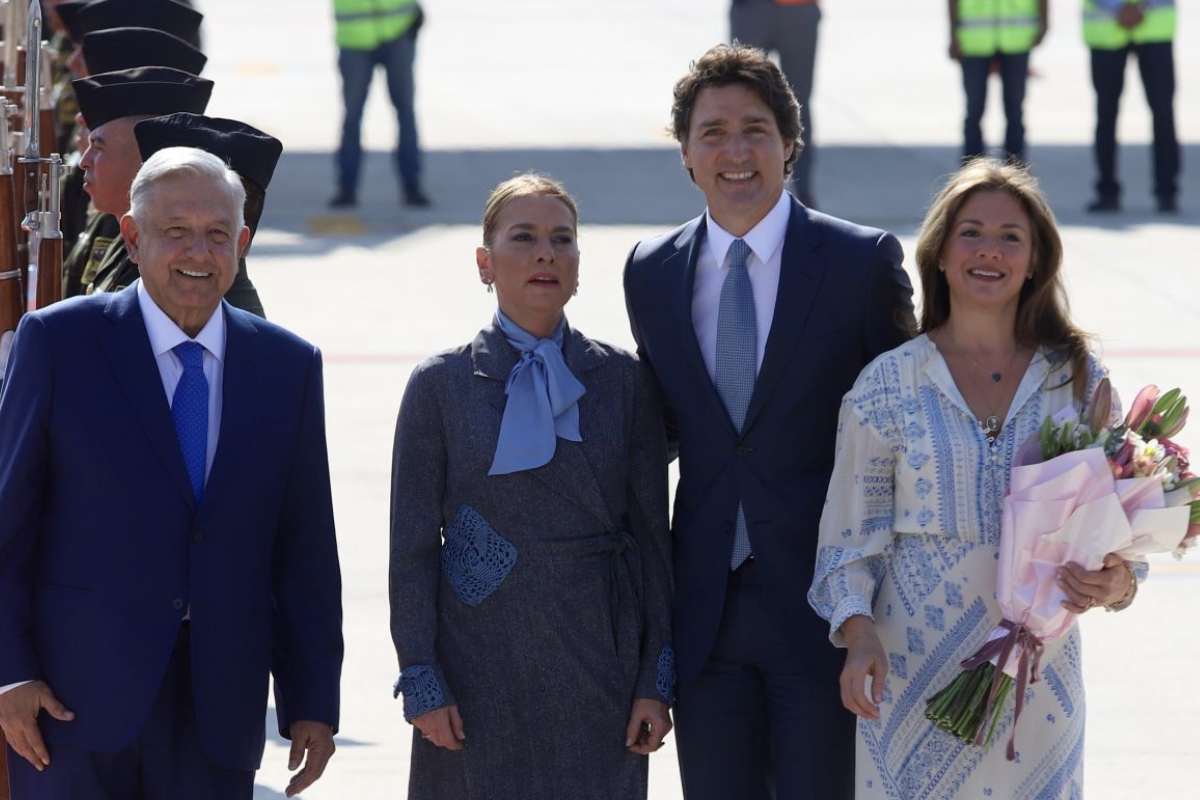 Foto:Cuartoscuro|Recibe AMLO a Justin Trudeau en Palacio Nacional