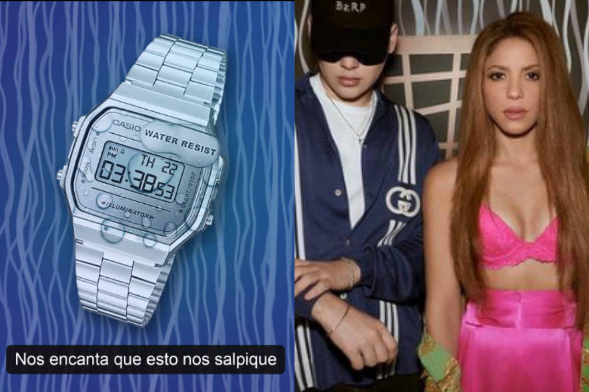 Foto:Instagram/@shakira y @casiorelojes_es|Casio responde a Bizarrap y Shakira por la mención de sus relojes