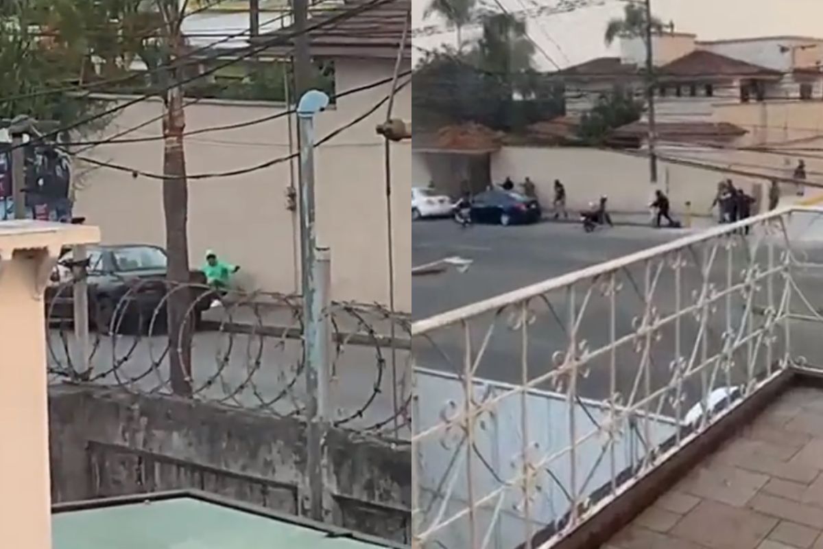 Foto: Captura de pantalla|VIDEO: "Lo masacraron". Policías abaten a hombre que los amenazó con una granada en Veracruz