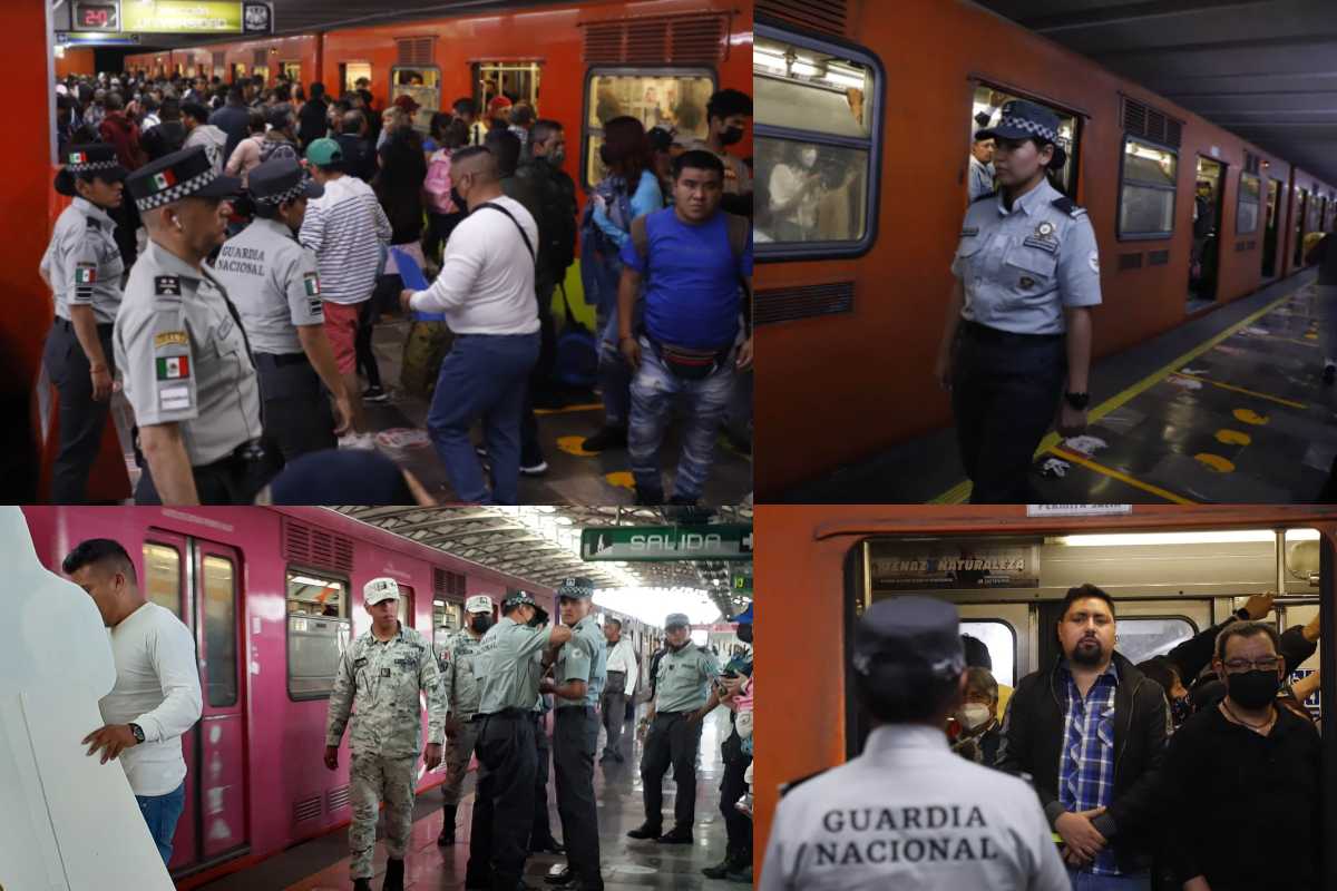 La Guardia Nacional ha comenzado su despliegue en el Metro de la Ciudad de México.