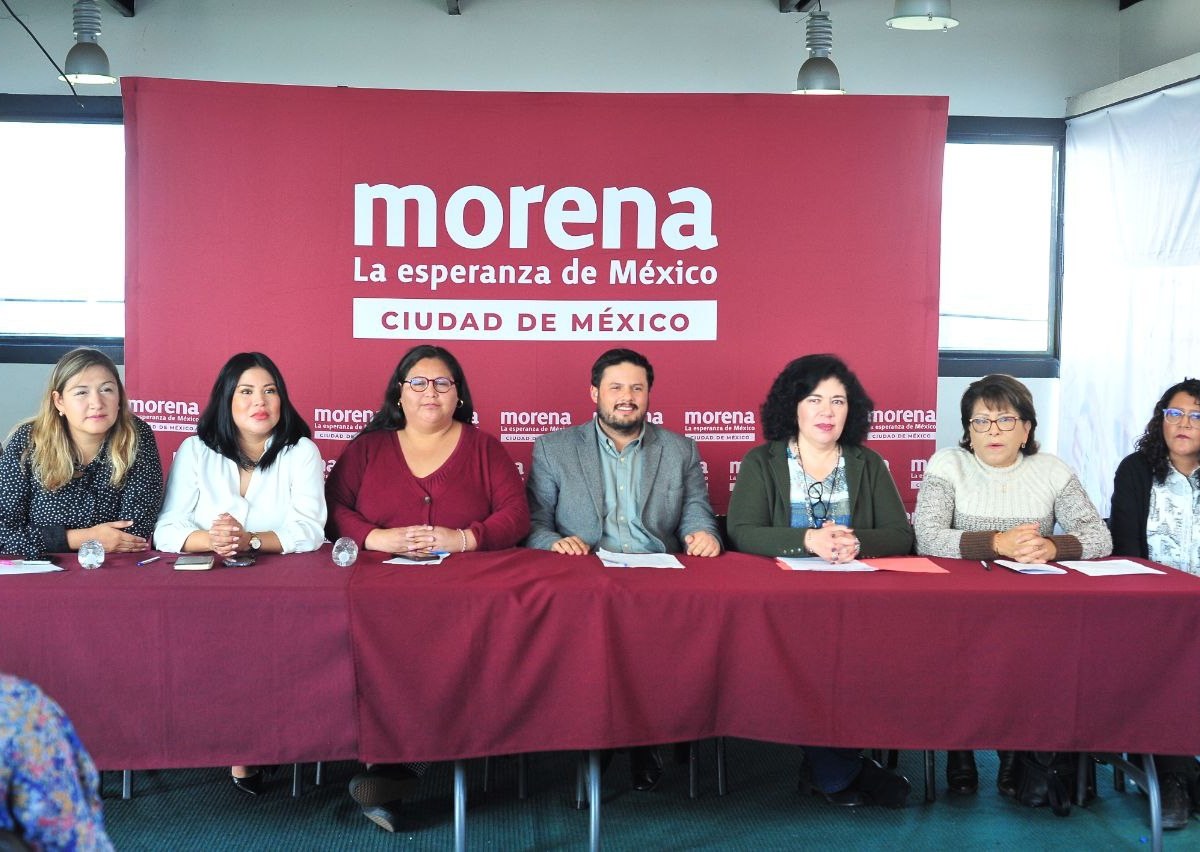 Foto: MorenaCDMX | Morena Ramírez manifestó su solidaridad con los familiares de Yaretzi Adriana Hernández.