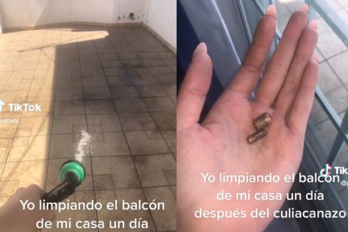VIDEO: Young man finds bullets after cleaning his balcony a day after the “Culiacanazo” – 24 hours