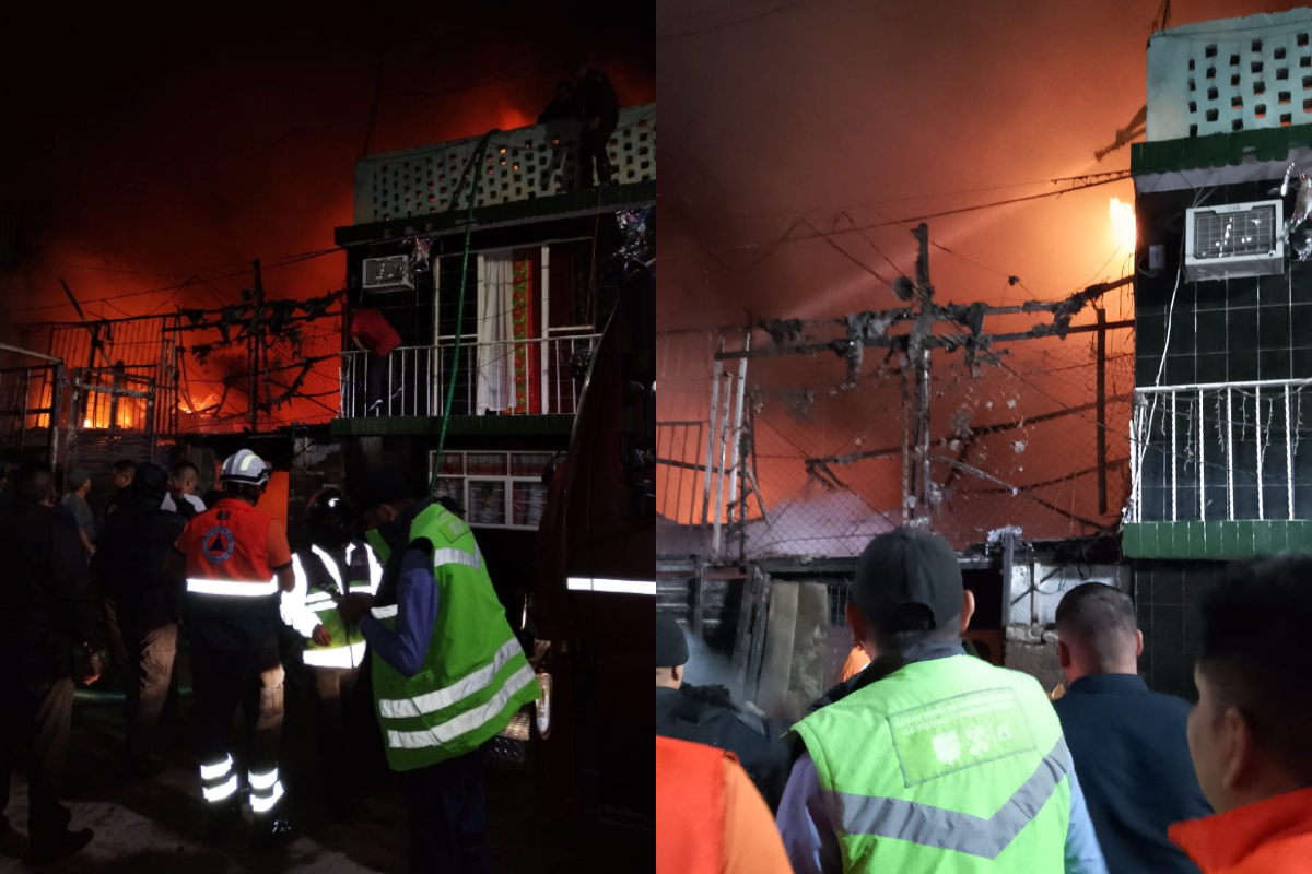 SGIRPC | Evacuan a 60 y controlan incendio en bodega de Iztapalapa.
