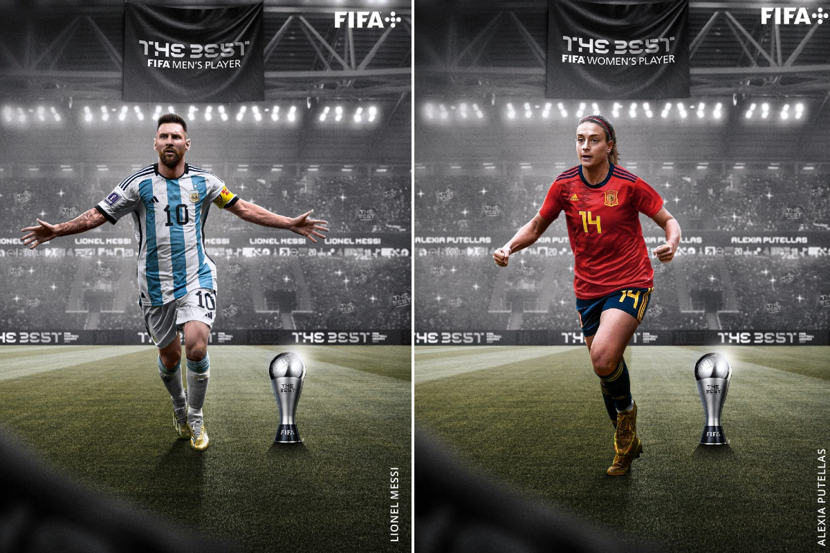 @fifaworldcup | Alexia Putellas y Lionel Messi, ganadores del premio The Best de la FIFA.