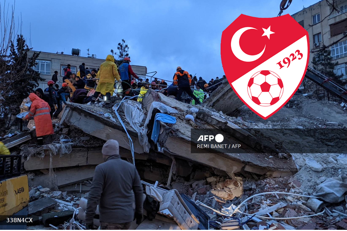 La Federación Turca de Fútbol anunció este lunes el aplazamiento de los partidos de la liga local como consecuencia del potente terremoto