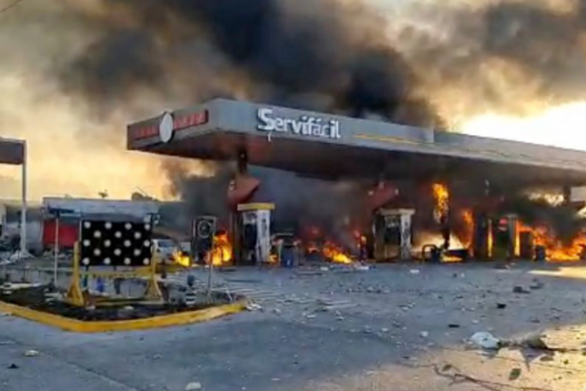 Foto:Redes|Reportan explosión en gasolinera de Tula; reportan heridos