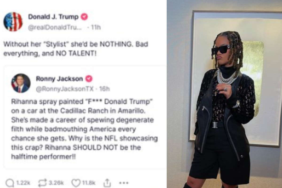 Foto:Instagram/@badgalriri|Circula presunto tuit de Donald Trump asegurando que Rihanna no tiene talento