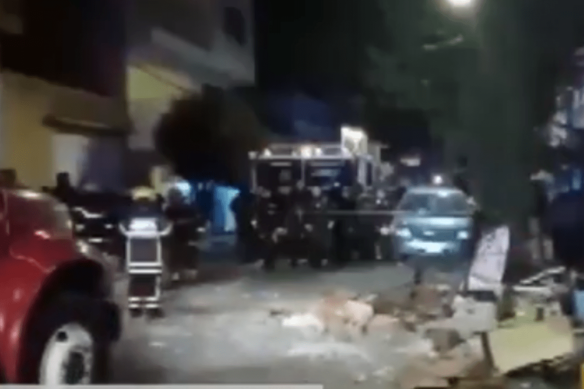 Foto:Captura de pantalla|Se registra explosión por tanque de gas; hay cuatro heridos